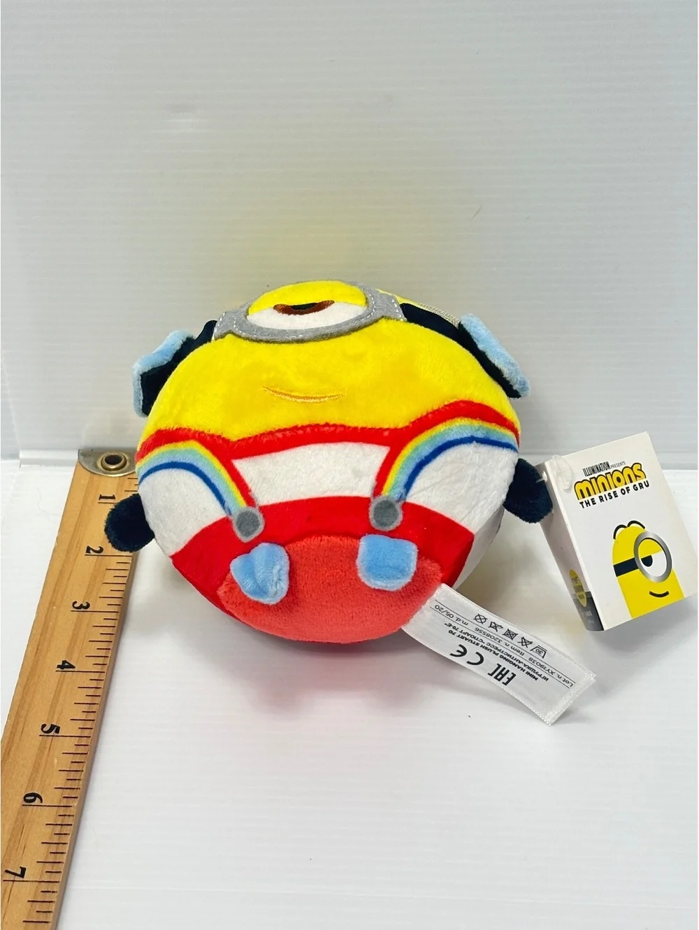 Minions The Rise of Gru Plush Toy - Stuart Minion Round Soft Plush Toy -NEW